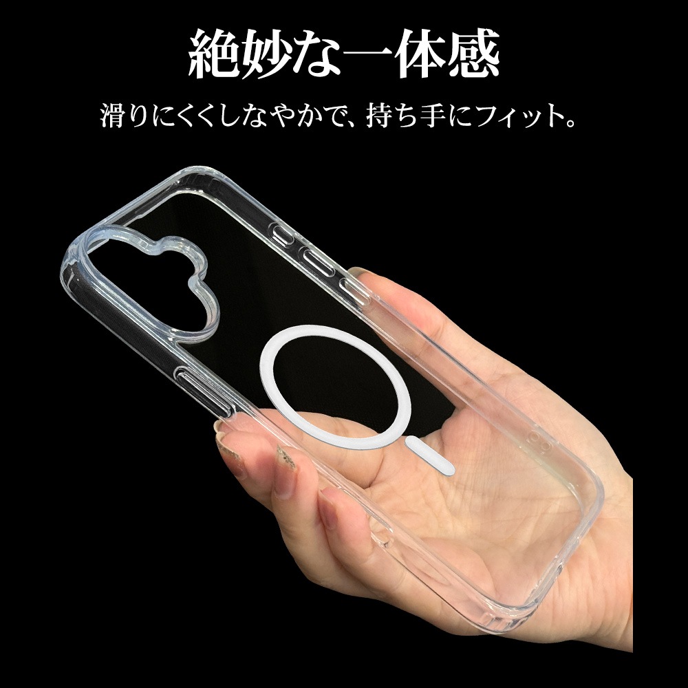 iPhone16 Plus  С ϥ֥å MagSafeб RHINOX 饤Υå Ѿ׷ۼ MIL ꥢ ɽ̹5H TPUХѡ 磻쥹б ե ޥۥ 8264IP467HAMCL 饹Хʥ