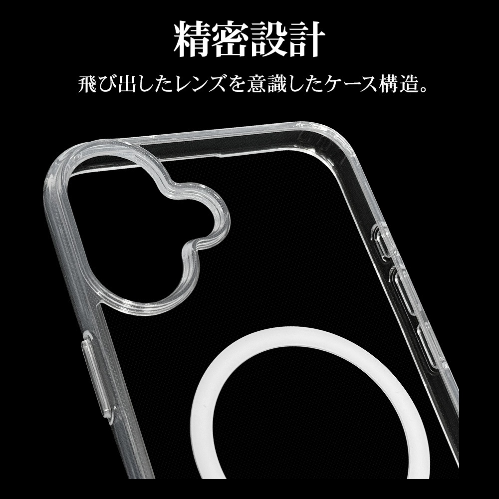 iPhone16 Plus  С ϥ֥å MagSafeб RHINOX 饤Υå Ѿ׷ۼ MIL ꥢ ɽ̹5H TPUХѡ 磻쥹б ե ޥۥ 8264IP467HAMCL 饹Хʥ