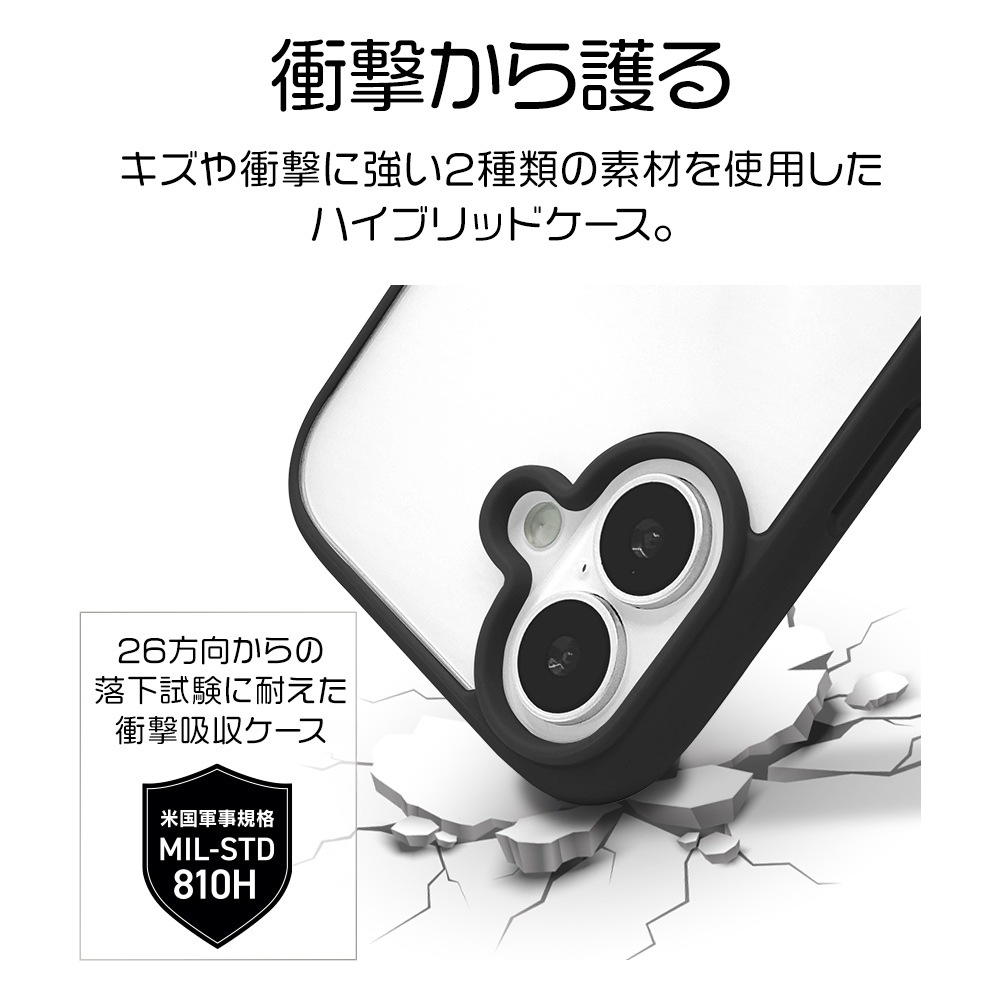 iPhone17 ������ ���С� �ϥ��֥�å� FLEXGUARD �Ѿ׷�ۼ� MIL���� ���� ���ꥢ ��Ʃ�� TPU�Х�ѡ������� ���ȥ�åץۡ��� �磻��쥹�����б� �֥�å��ߥ��ꥢ �����ե��� ���ޥۥ����� 8919IP5AHPBK �饹���Хʥ�
