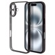 iPhone16  С եȥ TPU ˸ݸ ̩߷ Ѿ׷ۼ ꥢ Ʃ ᥿ե졼 ȥåץۡ 磻쥹б ֥å ե ޥۥ 8097IP461TPLBK 饹Хʥ
