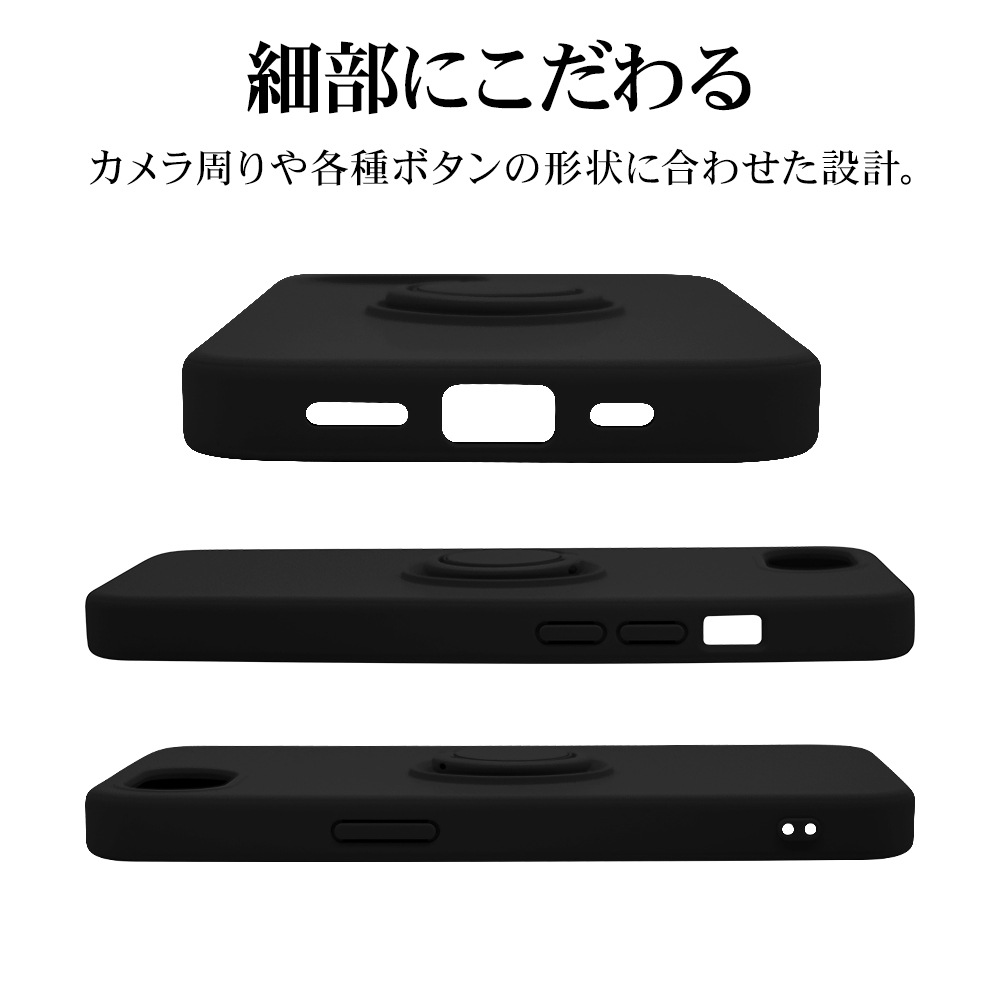 iPhone 16e  С եȥ TPU Ѿ׷ۼ ޥۥդ ɻ  ޥå ɻ ȥåץۡ ֥å ե ޥۥ 8678IP5ETPRBK 饹Хʥ