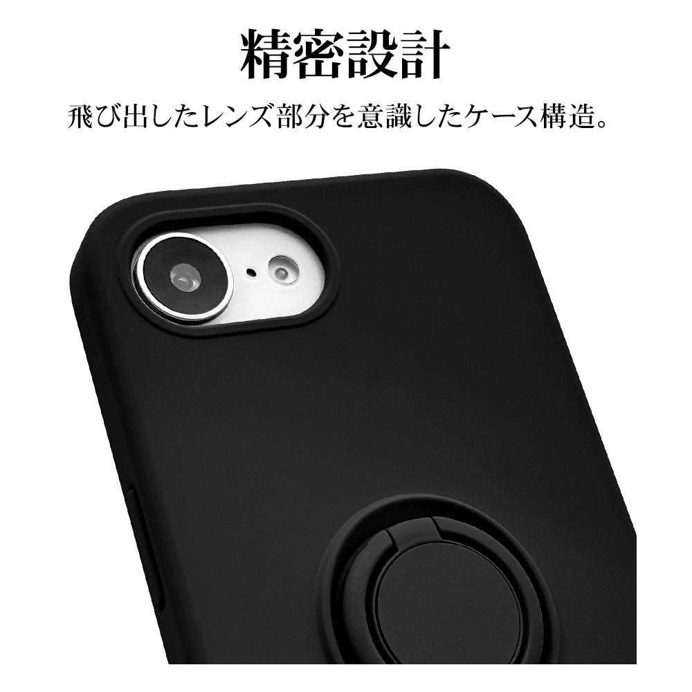 iPhone 16e  С եȥ TPU Ѿ׷ۼ ޥۥդ ɻ  ޥå ɻ ȥåץۡ ֥å ե ޥۥ 8678IP5ETPRBK 饹Хʥ