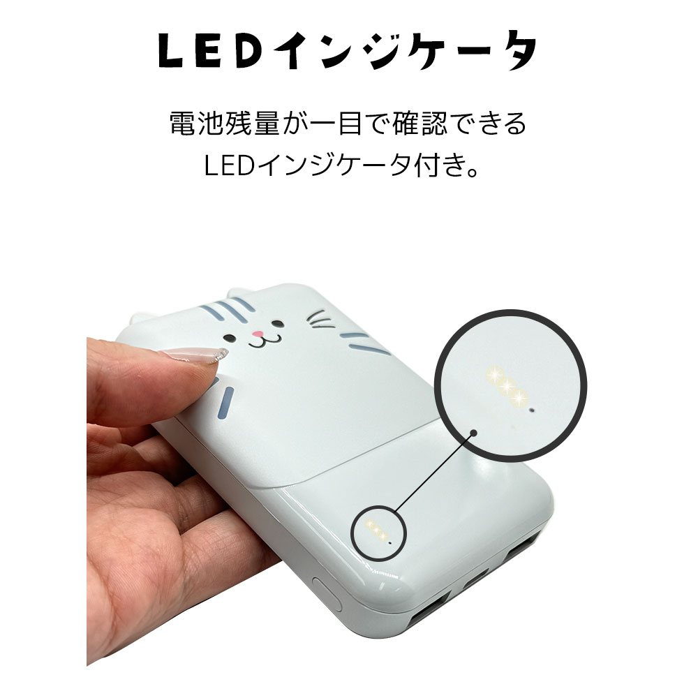 ��Фˤ㡼 ��Х���Хåƥ꡼ ��Х˥㡼 iPhone iPad ���ޥ� ���֥�å� ���Ǥ��� 5000mAh ������C 1�ݡ��� ������A 2�ݡ��� 2.1A USB Type-C typec Type-A ��� ���� ������ ���������ǽ 3��Ʊ������ RLI050C2A01RIN 