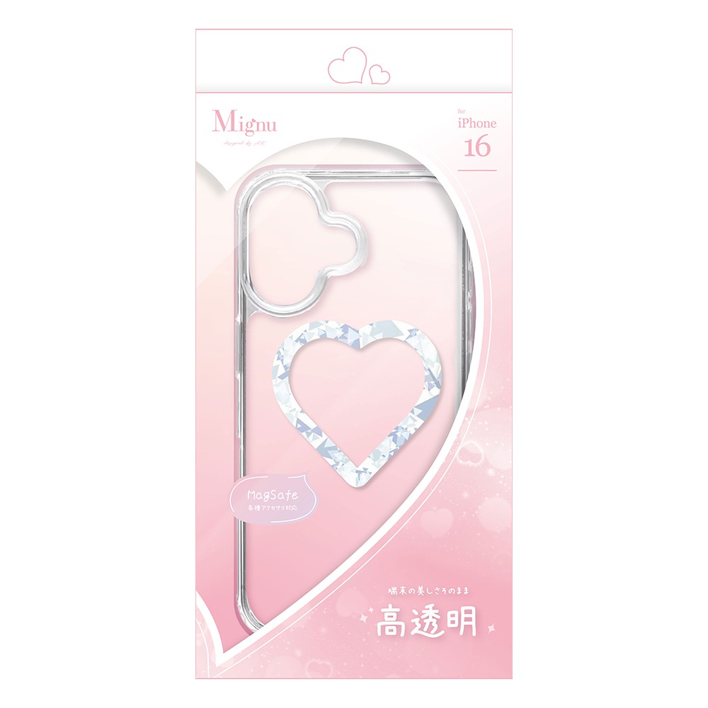 iPhone16  С ϥ֥å MagSafeб Mignu ߥ˥ Ѿ׷ۼ ꥢ Ʃ TPUХѡ 磻쥹  ե ޥۥ 9126IP461HPDI 饹Хʥ