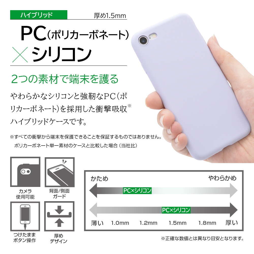 iPhone SE ��3���� ��2���� iPhone8 iPhone7 ���� ������ ���С� �ϥ��֥�å� PC���ꥳ�󥱡��� �˸��ݸ� �饤�ȥѡ��ץ� �����ե��� SE3 SE2 ���ޥۥ����� 6275IP047HB