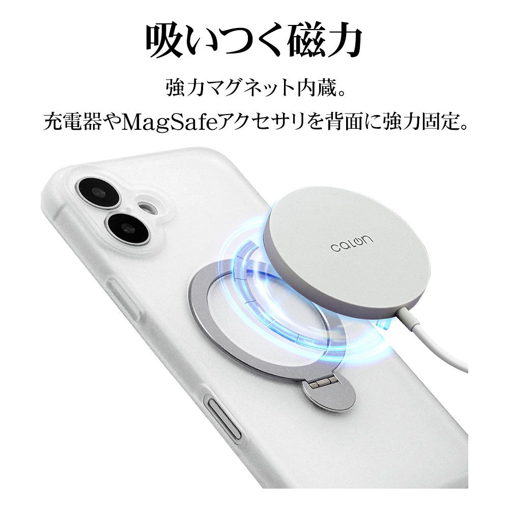 iPhone16 Plus  С ϥ֥å ZEROSAFE Shaft MagSafeб ˸ݸ Ѿ׷ۼ MIL ޥå TPUХѡ դ ɻ եȥۥ磻 ե ޥۥ 8321IP467ZSFSLWH 饹Хʥ