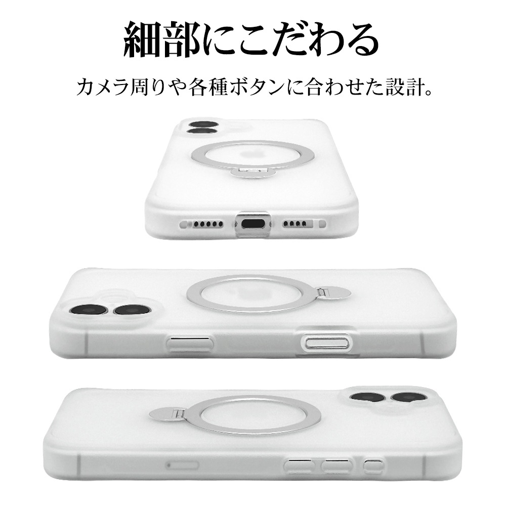 iPhone16 Plus  С ϥ֥å ZEROSAFE Shaft MagSafeб ˸ݸ Ѿ׷ۼ MIL ޥå TPUХѡ դ ɻ եȥۥ磻 ե ޥۥ 8321IP467ZSFSLWH 饹Хʥ