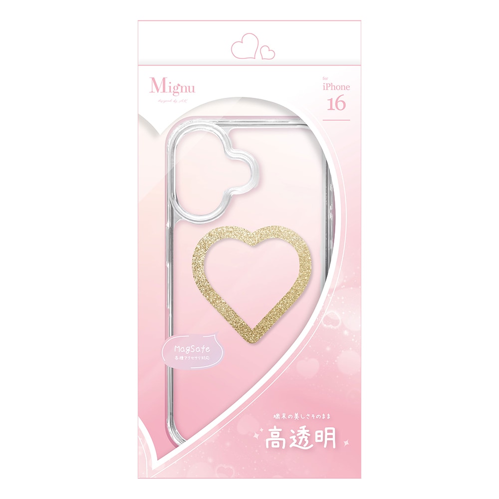 iPhone16  С ϥ֥å MagSafeб Mignu ߥ˥ Ѿ׷ۼ ꥢ Ʃ TPUХѡ 磻쥹 ᥴ ե ޥۥ 9127IP461HPGD 饹Хʥ