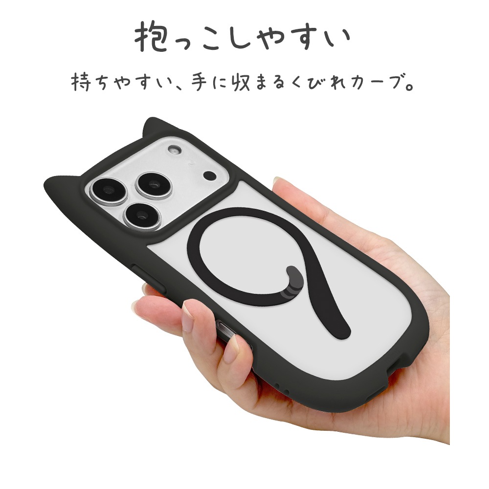 iPhone17 Pro ������ ���С� �ϥ��֥�å� MagSafe�б� �ޥ��ͥåȽ��� mimi ǭ�� �ͥ��ߥ� �ͤ��ߤ� �Ѿ׷�ۼ� MIL ���̥��ꥢ TPU�Х�ѡ������� �磻��쥹���� �֥�å� �����ե��� ���ޥۥ����� 9018IP5BHPMBK �饹���Хʥ�