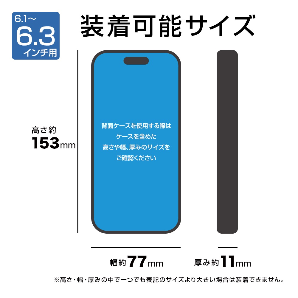 iPhone ���ޥ� ���� ������ ���С� ��Ģ�� ���� ���������� MagSafe�б� ��ñ��æ �ޥ��ͥå� ���� �᥿�륷���� 6.3������ޤ��б� �����ɥޥ��ͥå� �֥�å��ߥ�å� ���ޥۥ����� RFMB01SMBKR �饹���Хʥ�