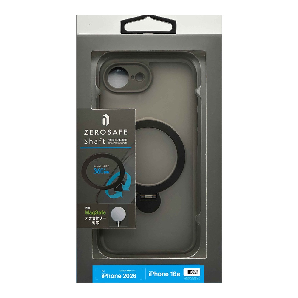 iPhone17e 16e ������ ���С� �ϥ��֥�å� ZEROSAFE Shaft MagSafe�б� �Ѿ׷�ۼ� MIL���� TPU�Х�ѡ������� ����դ� ��ɻ� �磻��쥹���� �ե����ȥʥ����� �����ե��� ���ޥۥ����� 9451IP6EZSFNL �饹���Хʥ�