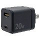 ���Ŵ� USB���Ŵ� 2�ݡ��� PD�б� ������A ���󥻥�� AC USB Type-C typec 20W Power Delivery Type-A typea 2.4A ����� �����б� 2��Ʊ������ ���㥳���륰�졼 iPhone iPad ���֥�å� RACCA20W02CGRY