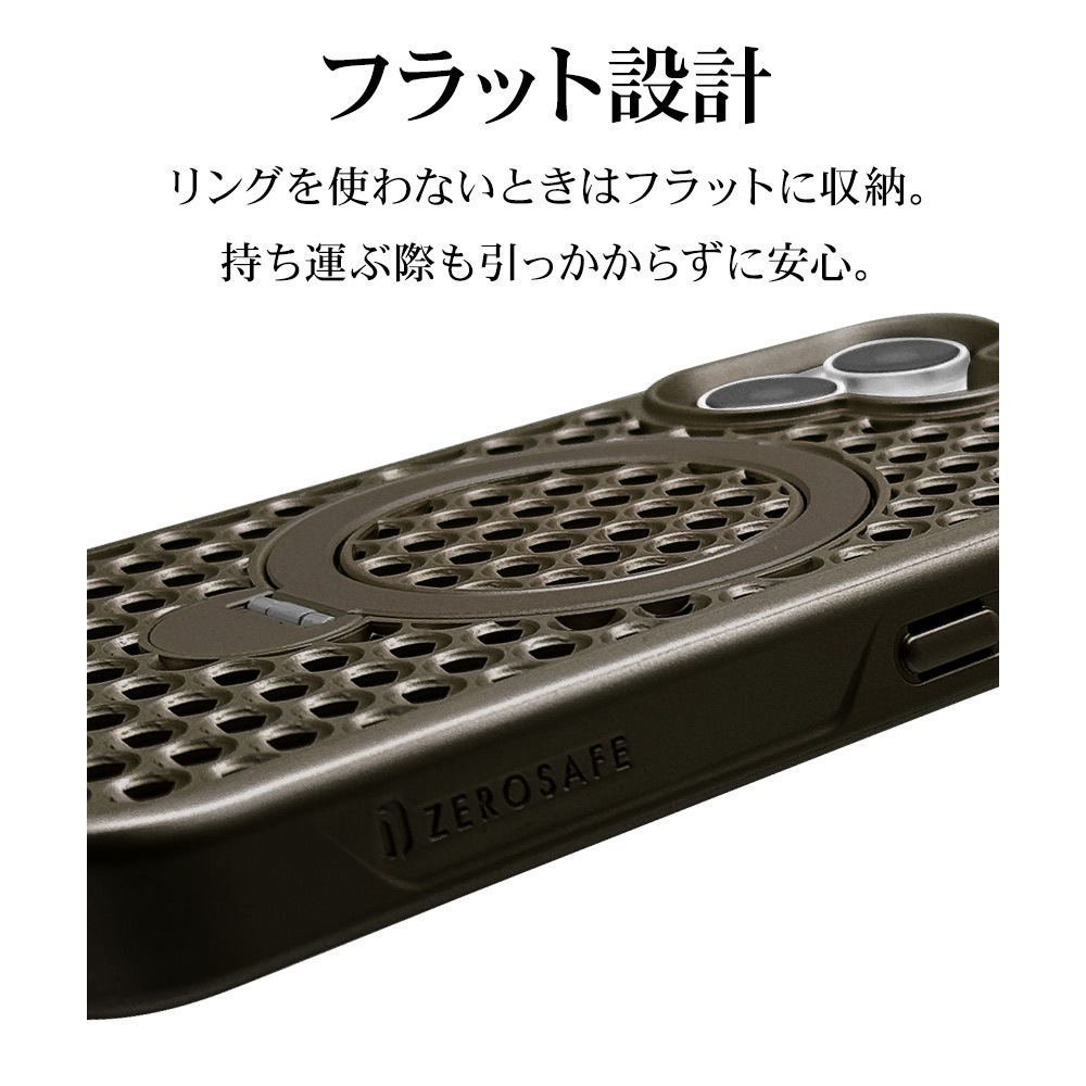 iPhone16 ������ ���С� �ϥ��֥�å� ZEROSAFE Mesh MagSafe�б� �Ѿ׷�ۼ� MIL���� TPU�Х�ѡ������� ����դ� ��å��� ��ɻ� �ʥ����� �����ե��� ���ޥۥ����� 8301IP461ZSFMNL �饹���Хʥ�