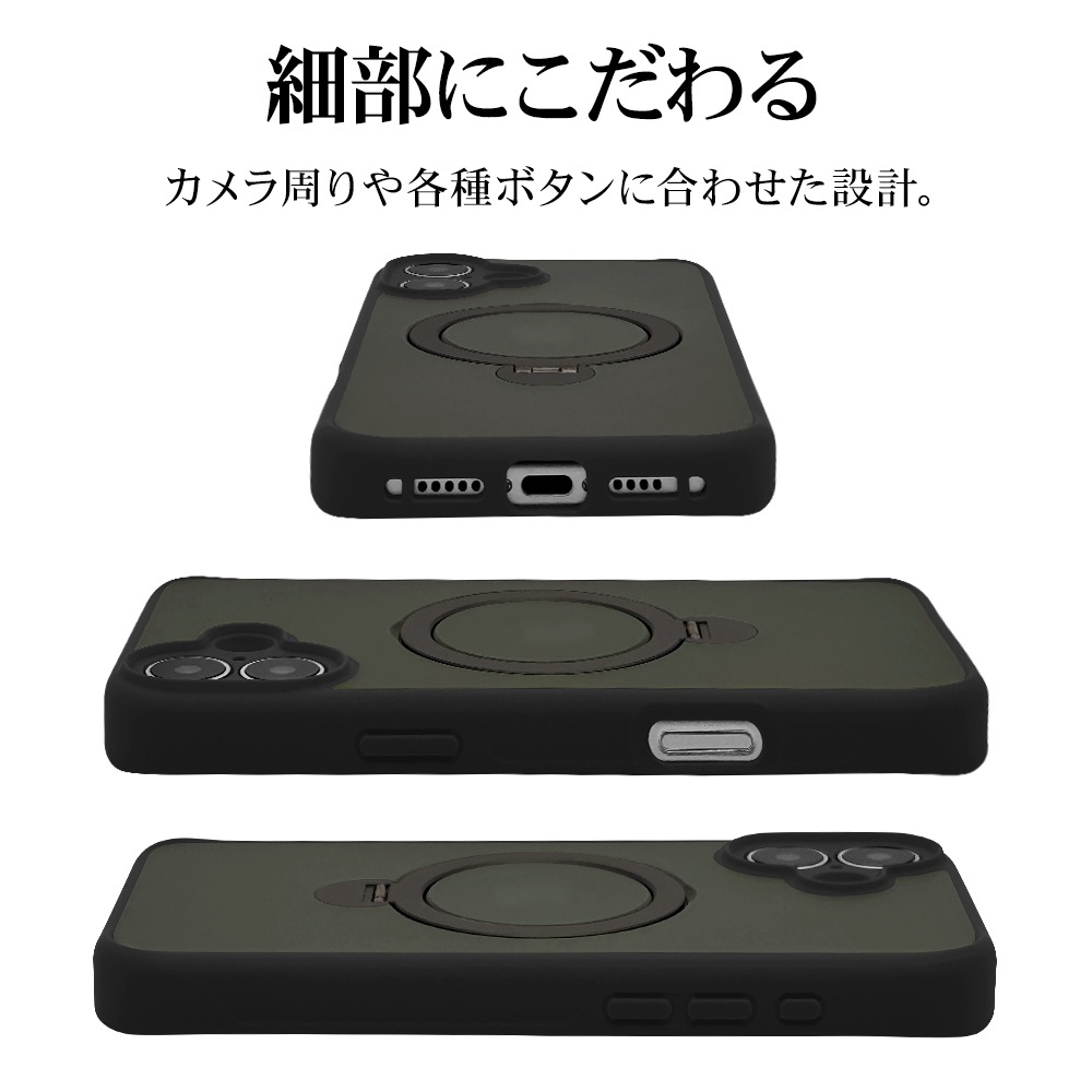 iPhone16 Plus  С ϥ֥å ZEROSAFE Shaft MagSafeб ˸ݸ Ѿ׷ۼ MIL ޥå TPUХѡ դ ɻ եȥ֥å ե ޥۥ 8322IP467ZSFSLBK 饹Хʥ