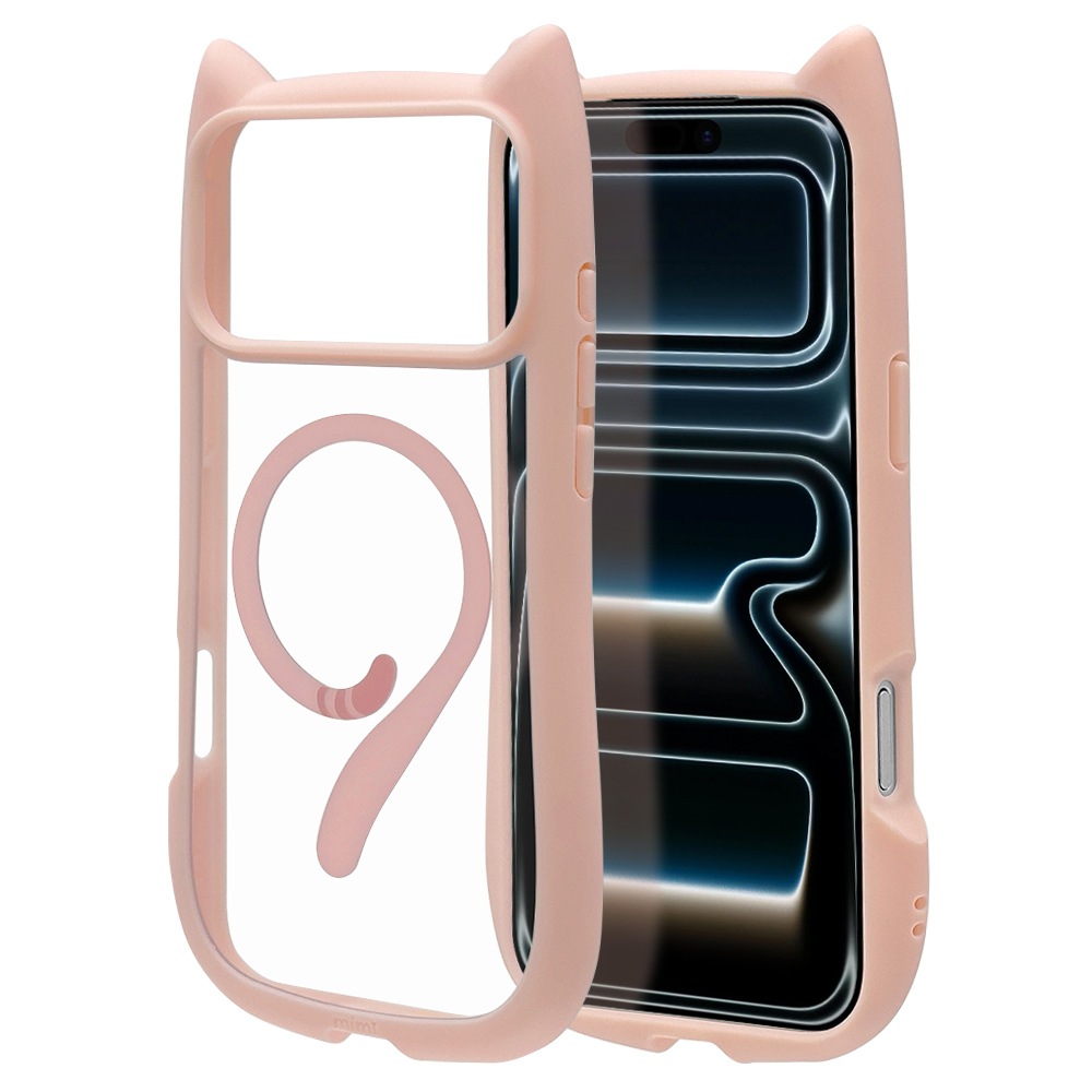 iPhone17 Pro Max  С ϥ֥å MagSafeб ޥͥåȽ mimi ǭ ͥ ͤߤ Ѿ׷ MIL ̥ꥢ TPUХѡ 磻쥹 ⡼ԥ ե ޥۥ 9111IP5DHPMSPK 饹Хʥ