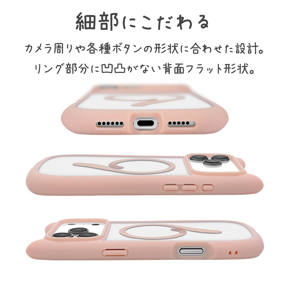 iPhone17 Pro Max  С ϥ֥å MagSafeб ޥͥåȽ mimi ǭ ͥ ͤߤ Ѿ׷ MIL ̥ꥢ TPUХѡ 磻쥹 ⡼ԥ ե ޥۥ 9111IP5DHPMSPK 饹Хʥ