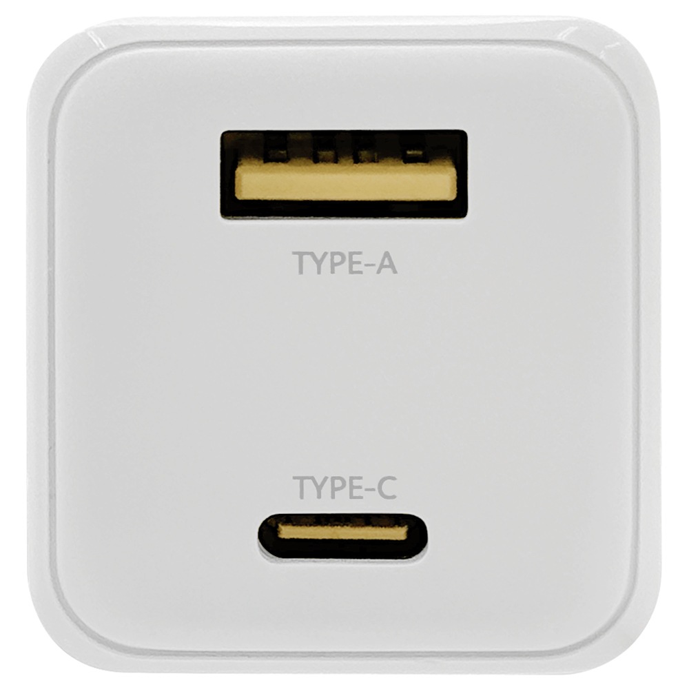 ���Ŵ� USB���Ŵ� 2�ݡ��� PD�б� ������A ���󥻥�� AC USB Type-C typec 20W Power Delivery Type-A typea 2.4A ��® ��® ����� 2��Ʊ������ �ۥ磻�� iPhone ���ޥ� iPad RACCA20W02WH