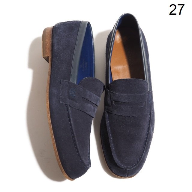 JM WESTON ネイビー ローファー 美品 JM WESTON ネイビー レザー