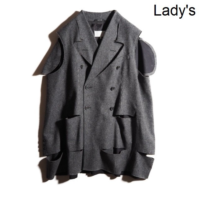 マルジェラ ダブル ブレスト ジャケット 白タグ マルジェラ ダブル ブレスト ジャケット 白タグ