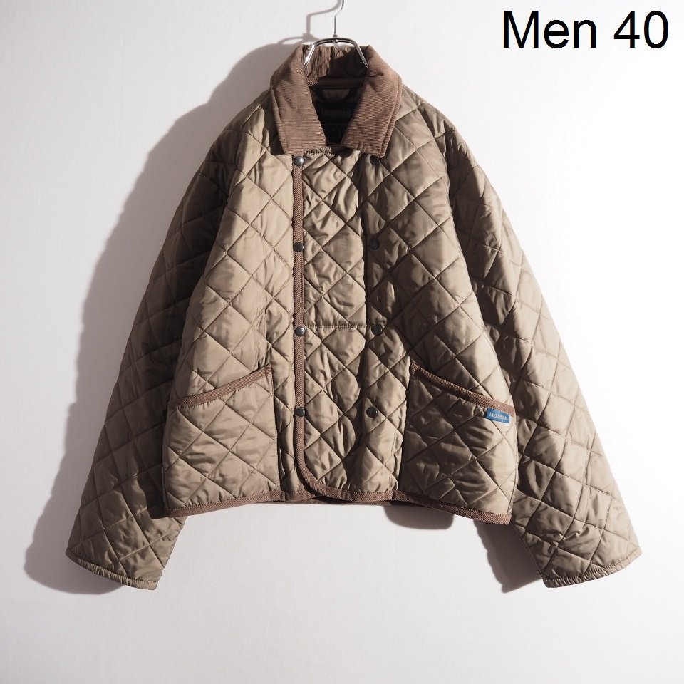 美品 LAVENHAM レショップ 別注バルカラーコート LE カーキ M M6513P