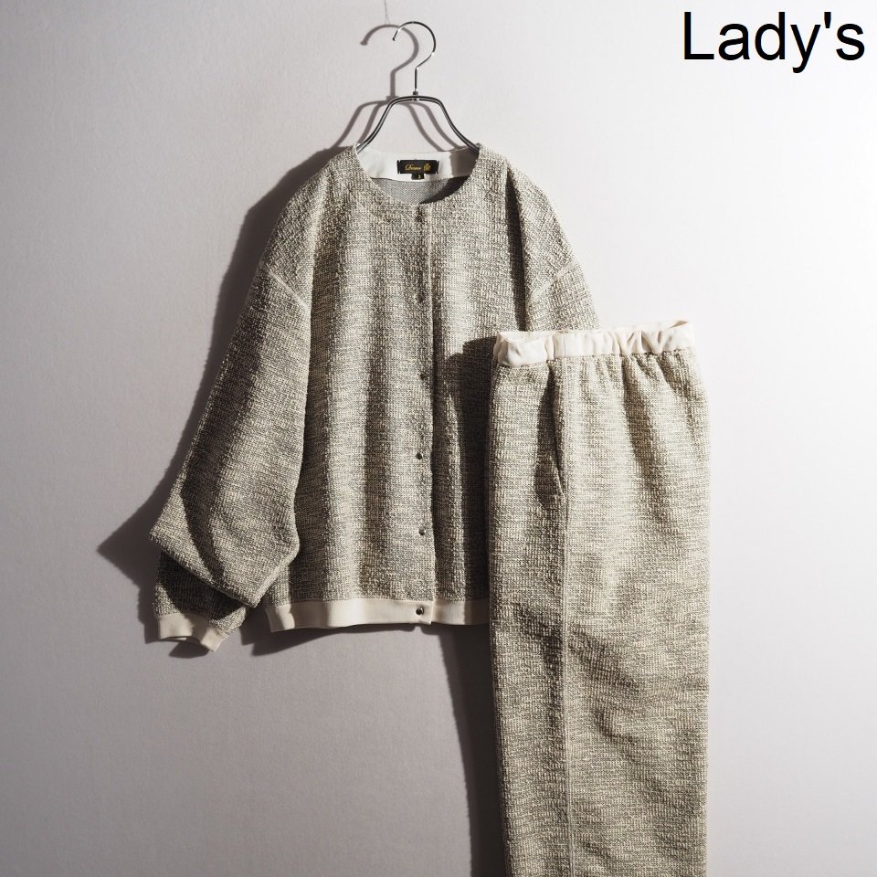 Drawer ドゥロワー 25SS ラメカノコ ノーカラーカーディガン