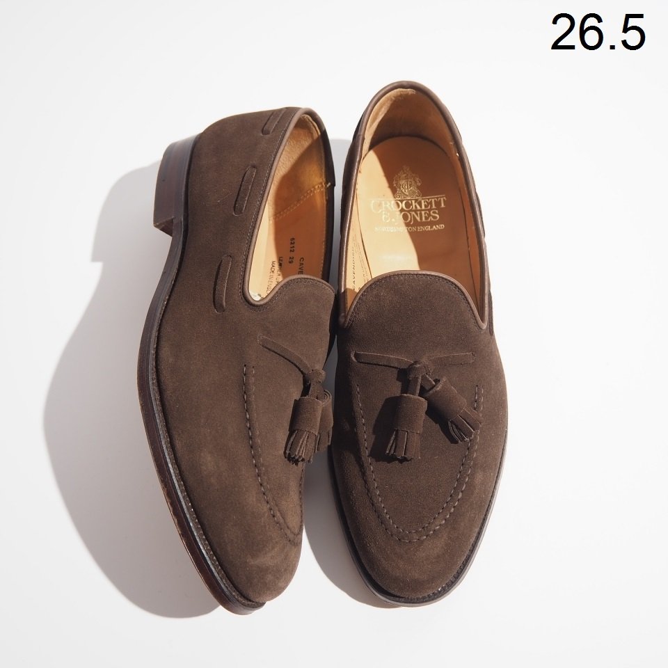 クロケットアンドジョーンズブラウン ドレスシューズ Crockett & Jones ブラウン ドレスシューズ。