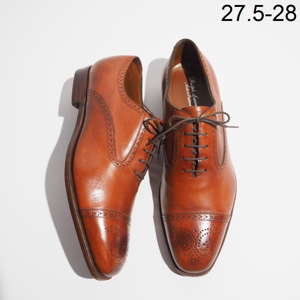 9.5 ラルフローレン パープルレーベル 英国製 エドワードグリーン 27.5 P7194P) RALPH LAUREN ラルフローレン パープルレーベル EDWARD GREEN