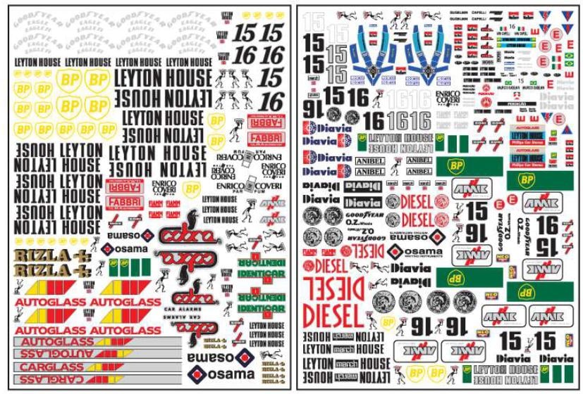 AMS F1ステッカー レイトンハウスステッカー3 2枚組 | AMS