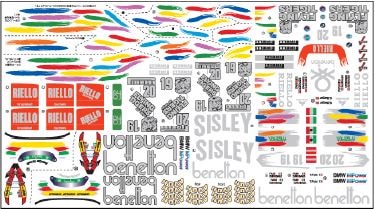 AMS F1ステッカー ベ○トンB186ステッカー | AMS ステッカー