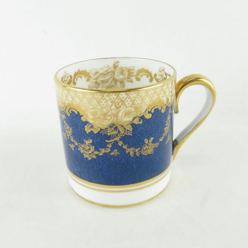 美品 Crown Staffordshire クラウンスタッフォードシャー デミタスカップ コーヒー エスプレッソ モカ SO1347F 【中古】