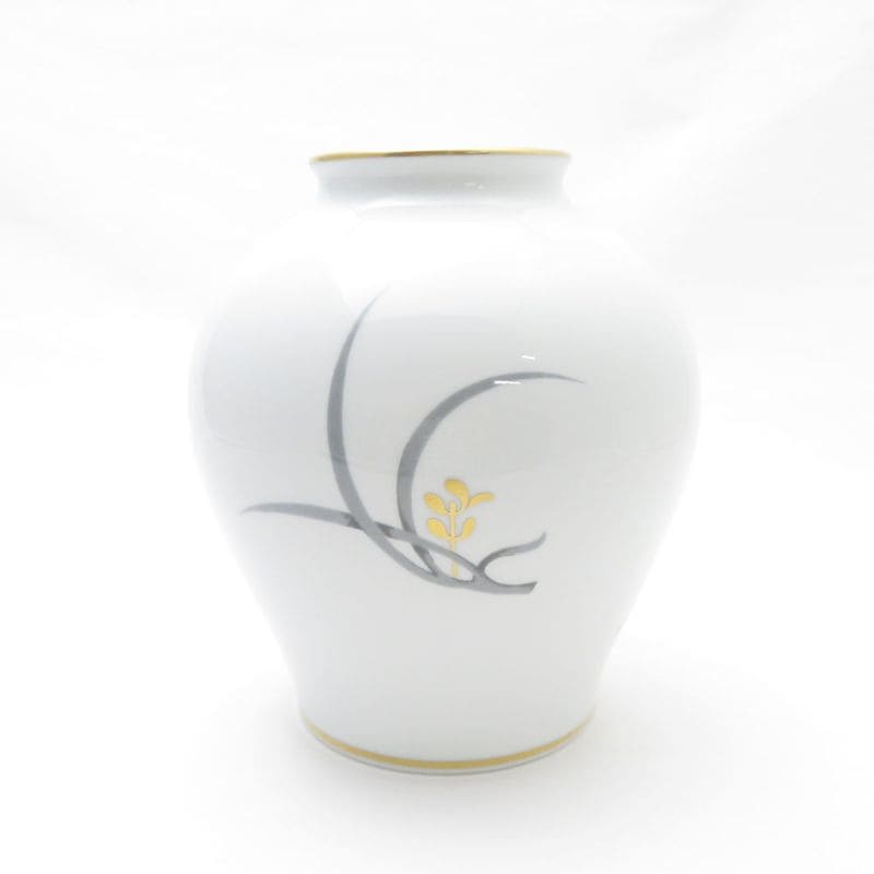 未使用 OKURA 大倉陶園 花瓶 花器 フラワーベース ST252F 【中古】