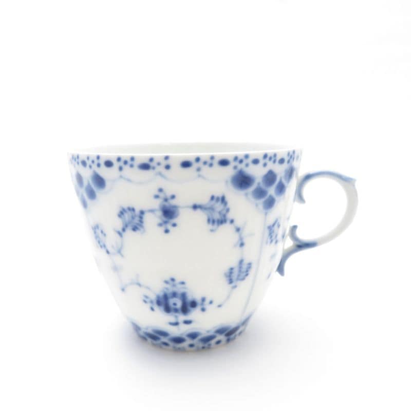 美品 ROYAL COPENHAGEN ロイヤルコペンハーゲン ブルーフルーテッドフルレース デミタスカップのみ エスプレッソ モカ SU8466F 【中古】