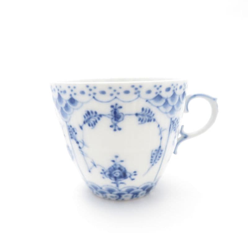 美品 ROYAL COPENHAGEN ロイヤルコペンハーゲン ブルーフルーテッドフルレース デミタスカップのみ エスプレッソ モカ SU8474F 【中古】