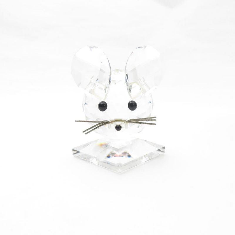 SWAROVSKI スワロフスキー オブジェ ネズミ 置物 SD33Q 【中古】