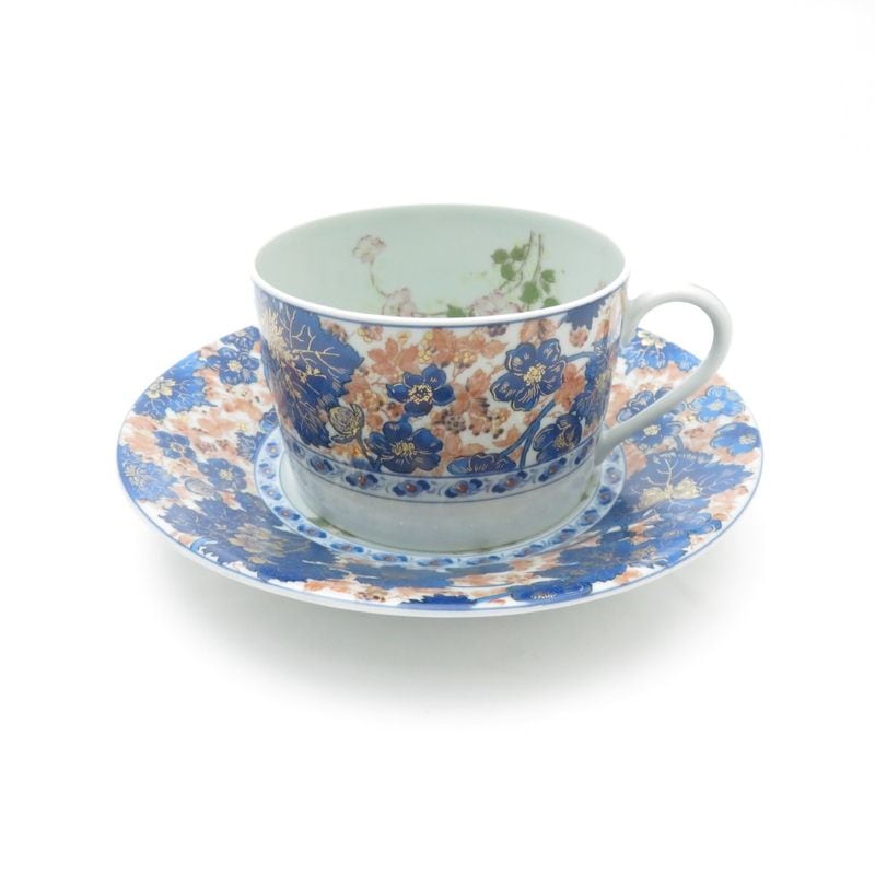 美品 HAVILAND アビランド リモージュ ダムーズ Dammouse カップ＆ソーサー ティー コーヒー レア 希少 SU9591B4 【中古】