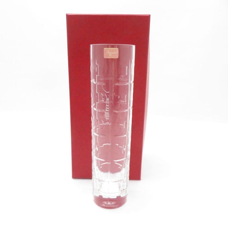 美品 Baccarat バカラ エキノックス フラワーベース クリスタル 花瓶 一輪挿し H20 オブジェ インテリア SU12709B1 【中古】