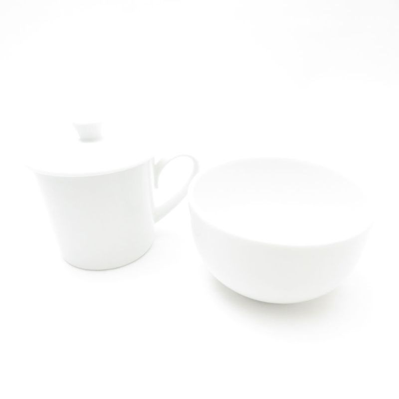 美品 Noritake ノリタケ Lanka Porcelain テイスティングカップ ボウル 2点 セット 蓋付マグカップ 碗 SY12982E1 【中古】