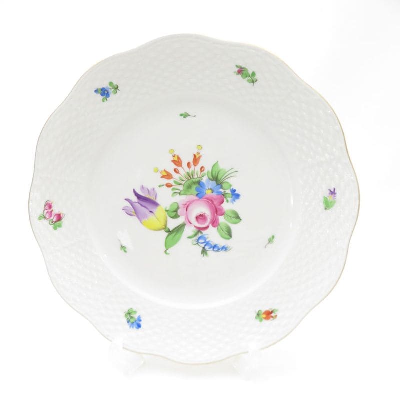 美品 Herend ヘレンド BT チューリップの花束 中皿 1枚 21cmプレート デザート ケーキ SO3545S2 【中古】
