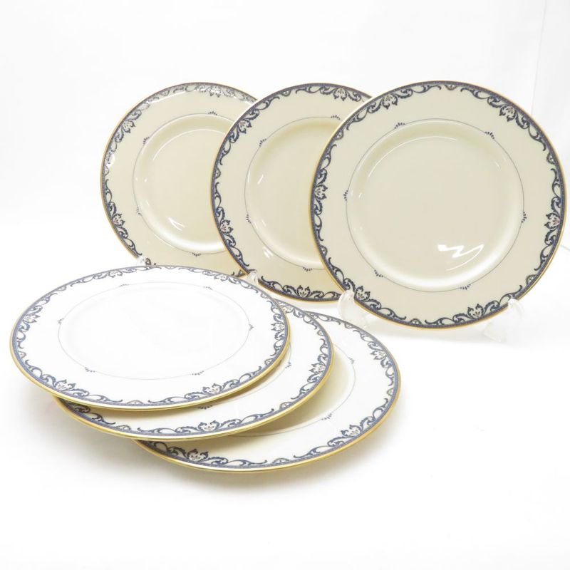 美品 LENOX レノックス LIBERTY リバティー 中皿 6枚 21cmプレート セット SY13260G2 【中古】