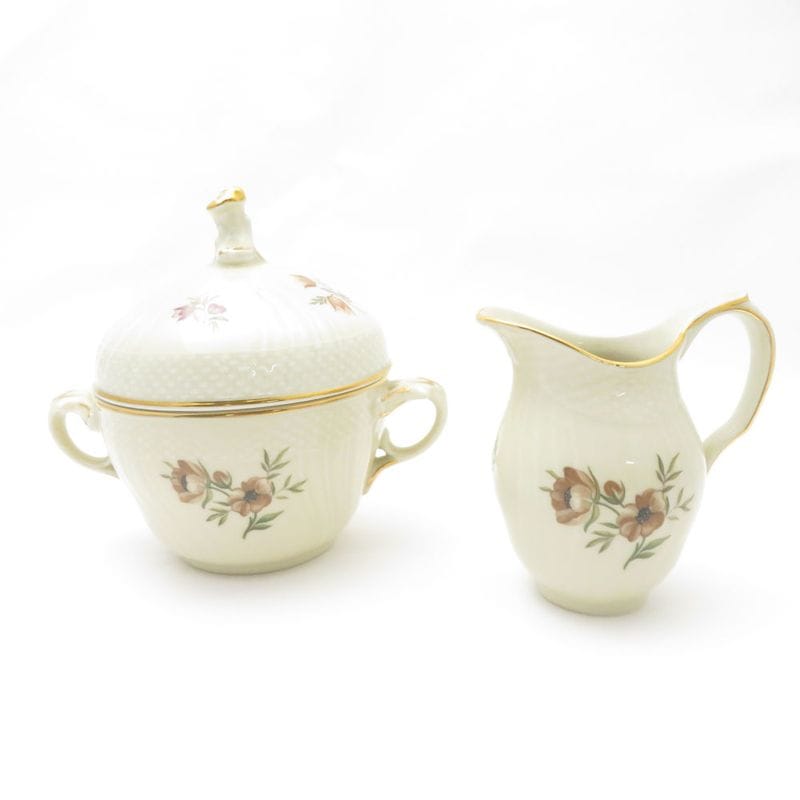 美品 ROYAL COPENHAGEN ロイヤルコペンハーゲン フリセンボー 910 1865/910 1535 シュガーポット クリーマー 2点 セット ヴィンテージ 希少 レア SY13115J2 【中古】