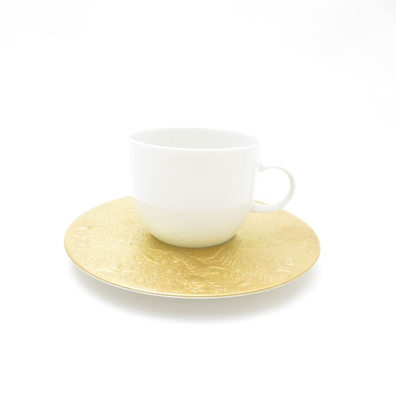 未使用 Rosenthal ローゼンタール 魔笛 ゴールド スタジオライン コーヒーカップ＆ソーサー ビョルン・ウィンブラッド SC8738H2 【中古】