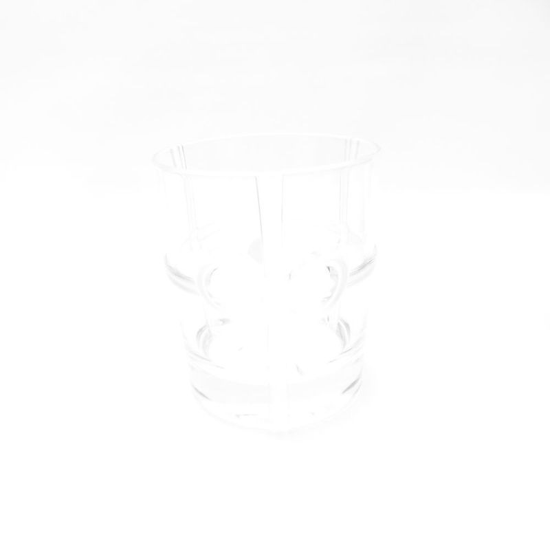美品 TIFFANY＆Co. ティファニー ボウグラス タンブラー 1点 リボン ロックグラス テーブルウェア SU13100K1 【中古】