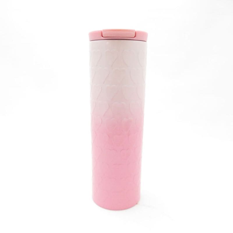 未使用 STARBUCKS スターバックス バレンタイン 2018 ハート ピンク 473ml ステンレスシリンダータンブラー 473ml スタバ 水筒 SC9679F2 【中古】