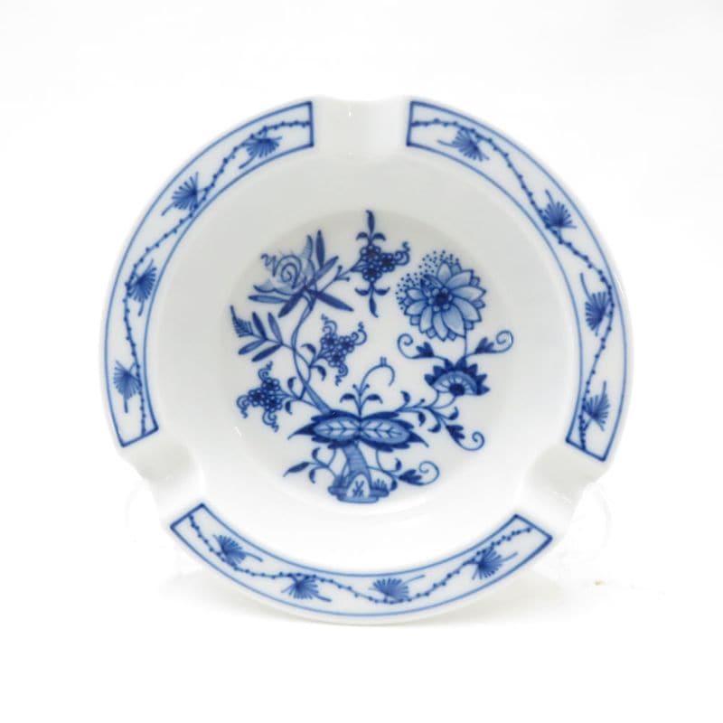 未使用 MEISSEN マイセン ブルーオニオン 灰皿 アッシュトレイ 小皿 SC9585L1 【中古】