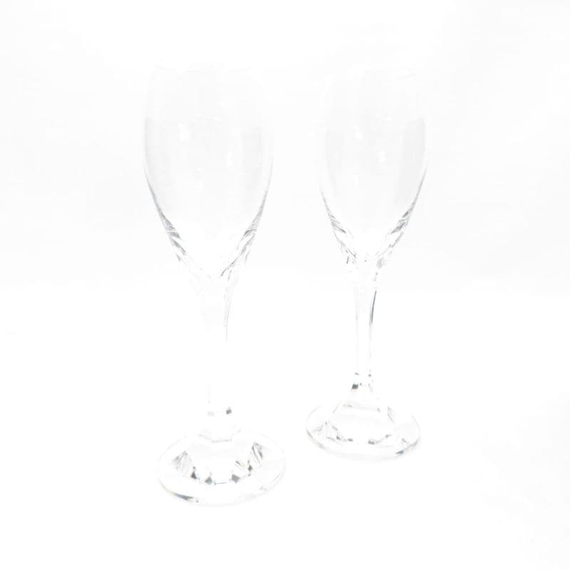 Baccarat バカラ テタンジェ シャンパングラス 2客 ペア H21.5cm 廃盤 希少 レア SC10342P1 【中古】