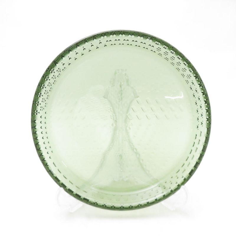 美品 iittala イッタラ Tundra ツンドラ プレート 15.4cm 皿 パイングリーン 北欧 SC10410G1 【中古】