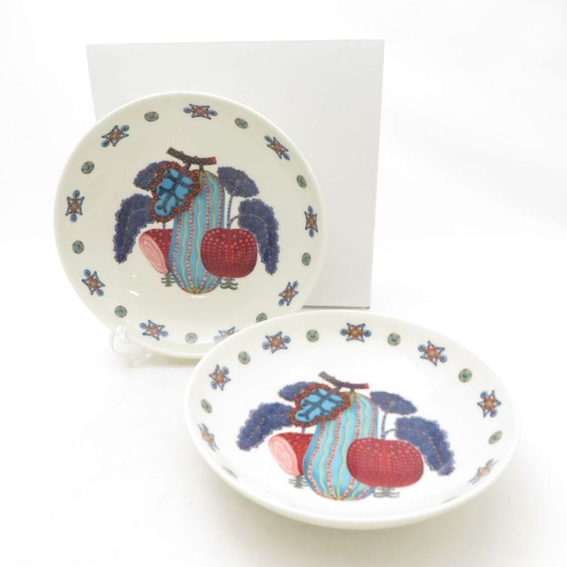 未使用 iittala イッタラ タイカ サト ディーププレート 2枚 ペア 20cm 深皿 北欧 フィンランド SC10517X2 【中古】