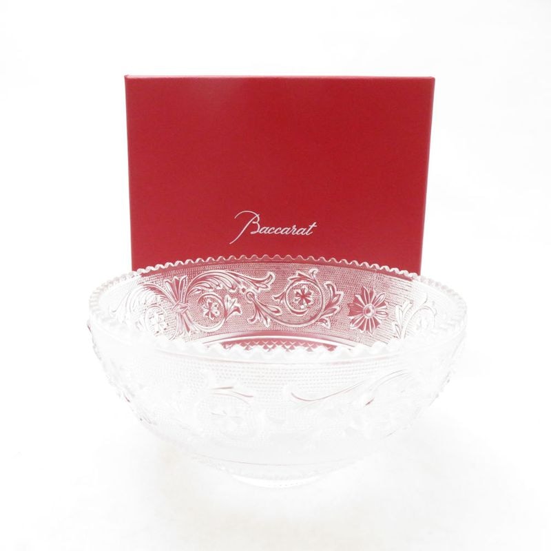 未使用 Baccarat バカラ アラベスク スモールボウル 12cmプレート 小皿 深皿 サラダ フルーツ SC10816A3 【中古】