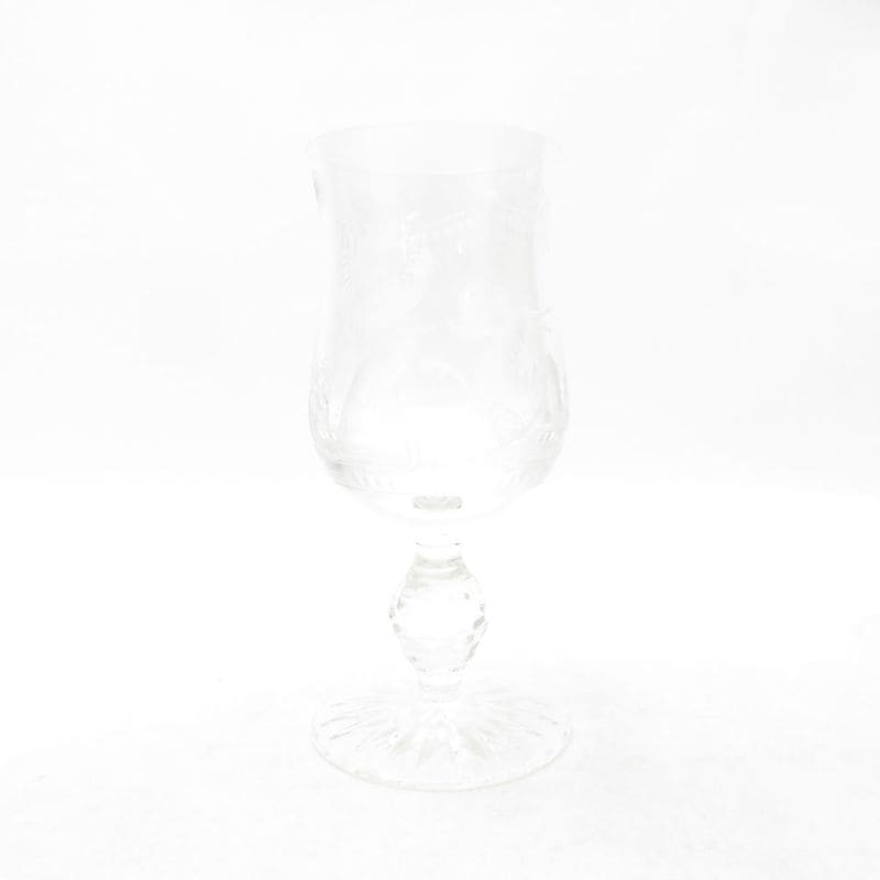 美品 Meissen Crystal マイセンクリスタル アラビアンナイト 千夜一夜物語 ワイングラス 1客 H13cm 竜と女性 SC10806B1 【中古】