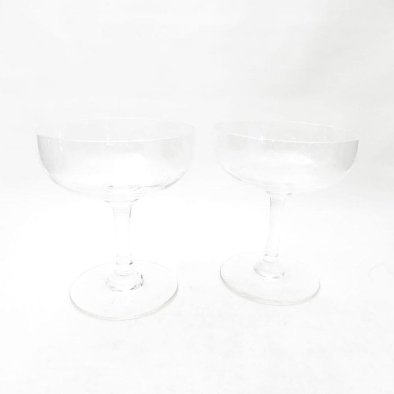 美品 Baccarat バカラ セビーヌ シャンパングラス 2客 ペア シャンパンクープ H11cm SC11026D2 【中古】